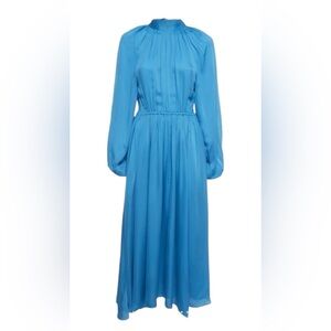 RHODE Alessandra Midi Dress — Teal Blue — Size XS, EUC, $150